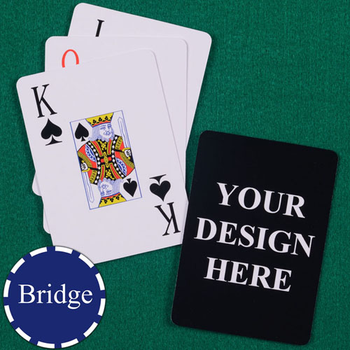 Print Your Design Bridge Size Playing Cards Jumbo Index
