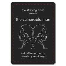 The Vulnerable Man | Men's Mental Health Art Reflection Cards