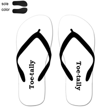 Toe-tally unisex flip flops