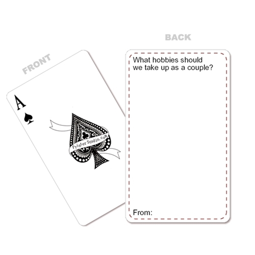 Print Your Design Jumbo Size Standard Index Playing Cards