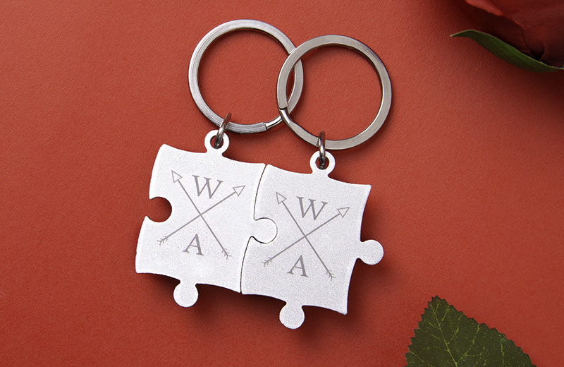 Keep your loved one close by with Couple Key Chains